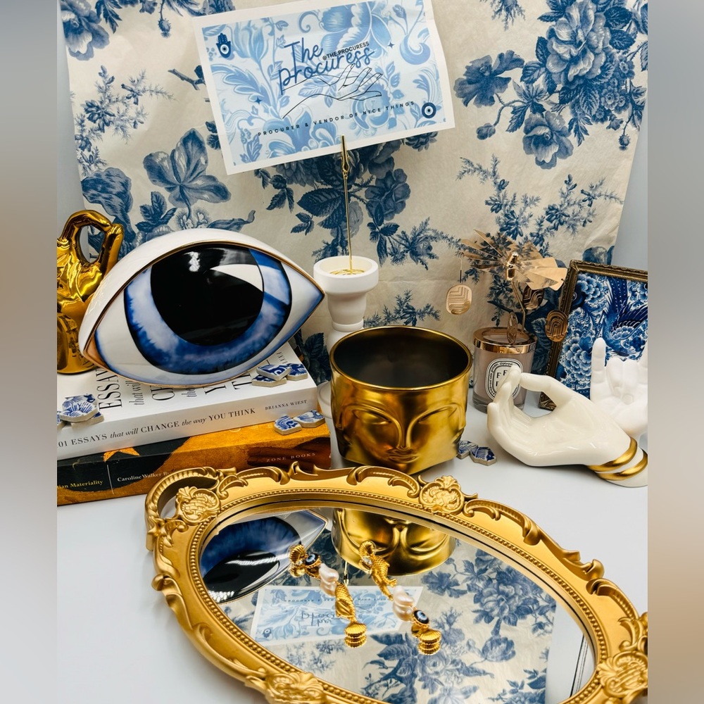 🆕 LELE SADOUGHI 🧿 NWOT La Mer Pearly Liner Earrings - Evil Eye - Picture 3 of 17